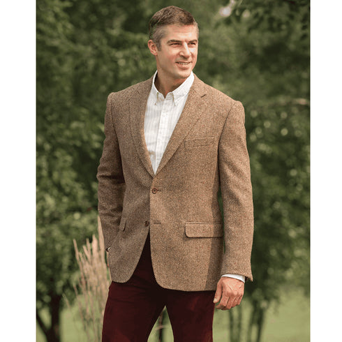 Tweed Sportscoats - Tweed Blazer | Brown - AlbertoNardoniStore