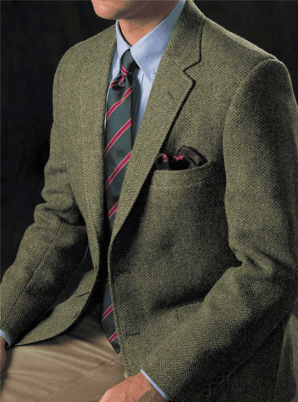 Tweed Sportscoats - Tweed Blazer | Green - AlbertoNardoniStore