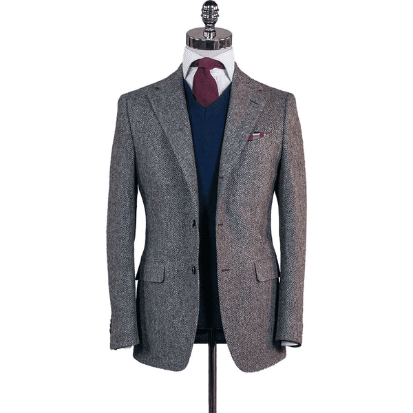 Tweed Sportscoats - Tweed Blazer | White Purple - AlbertoNardoniStore