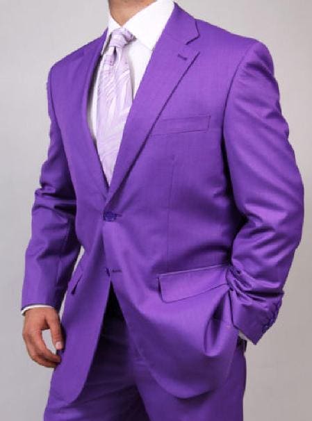 Two Button Purple Suit - AlbertoNardoniStore