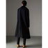 Velvet Collar Doeskin Wool Military Coat In Dark Navy - AlbertoNardoniStore