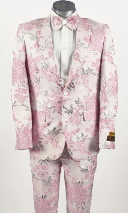 White and Pink Tuxedo - AlbertoNardoniStore