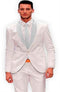 White and Silver Tuxedo - AlbertoNardoniStore