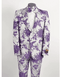 White Paisley Suit - Mens White Paisley Suit - AlbertoNardoniStore