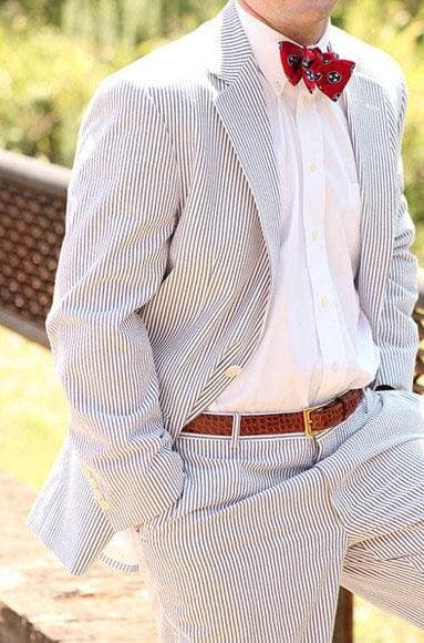 White Seersucker Suit - AlbertoNardoniStore