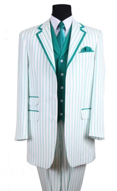 White Seersucker Suit - AlbertoNardoniStore