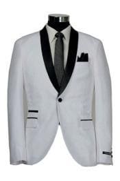 White Slim Fit Suit - Mens White Slim Fit Suit - AlbertoNardoniStore