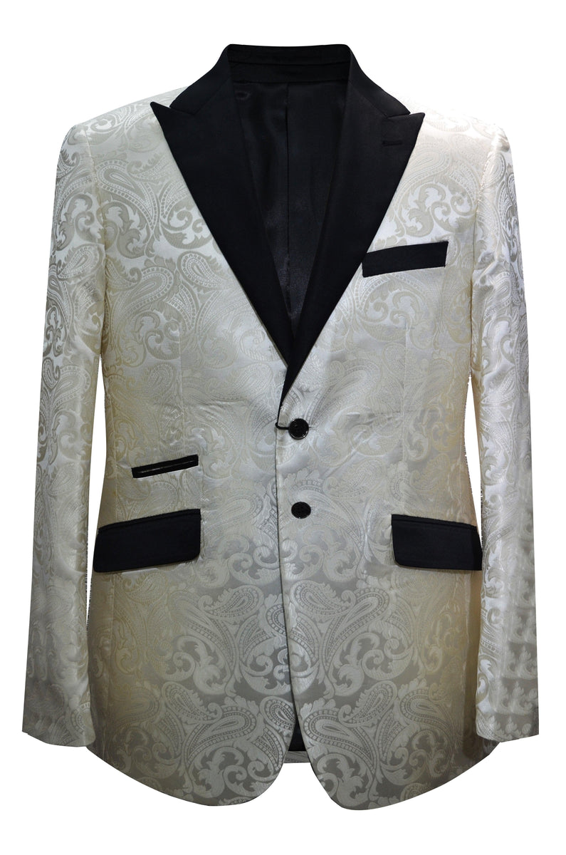 White and Black Tuxedo Jacket – AlbertoNardoniStore