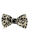 Wholesale Mens Ties Bulk - Men's Classic Leopard - Animal Print Design White And Black Bowties- $10 - AlbertoNardoniStore