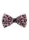 Wholesale Mens Ties Bulk - Men's Leopard - Men's Pink And Black Leopard - Animal Print Classic Design Bowties - $10 - AlbertoNardoniStore