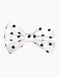 Wholesale Mens Ties Bulk - Men's Polyester Polka Dot Pattern Woven White And Black Bowties- $10 - AlbertoNardoniStore