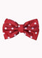 Wholesale Mens Ties Bulk - Men's Polyester Red And White Polka Dot Pattern Bowtie - $10 - AlbertoNardoniStore