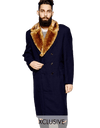 Wool Double Breasted Topcoat - Golden Fur - AlbertoNardoniStore