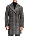 Wool Double Breasted Topcoat - Grey Check - AlbertoNardoniStore